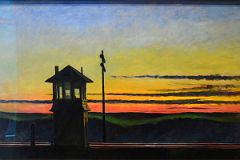 16 Railroad Sunset - Edward Hopper 1929 Whitney Museum Of American Art New York City